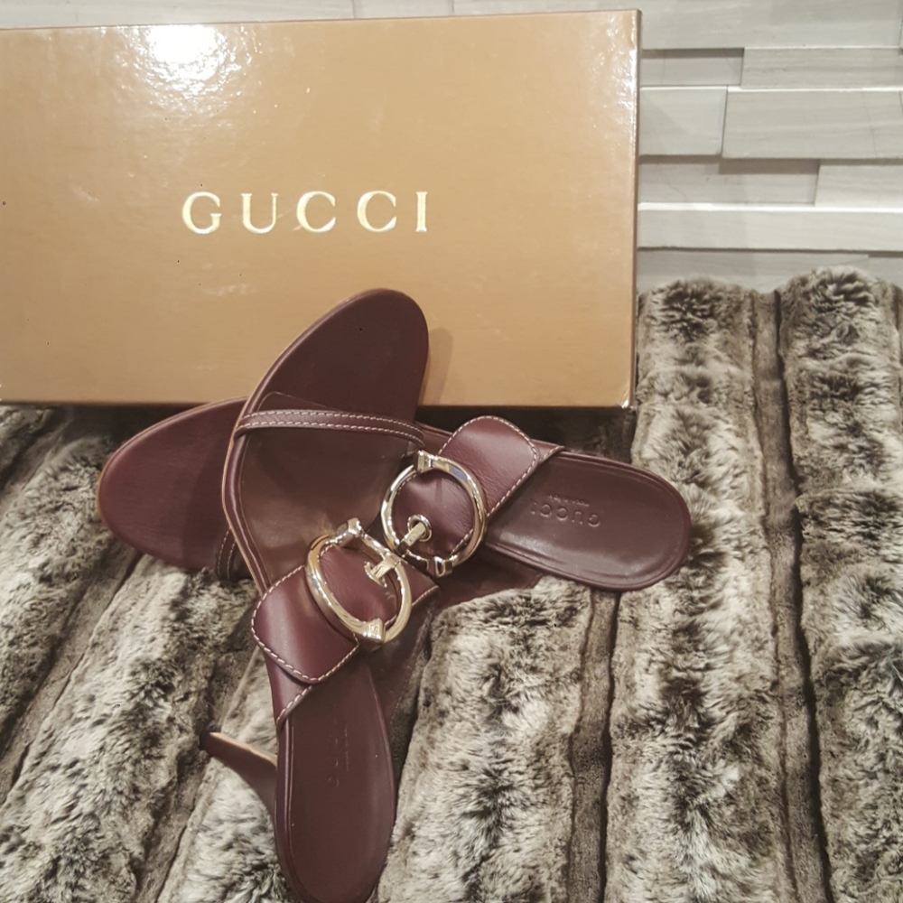GUCCI SAND . PELLE . S CUOIO ASCOT sandals.